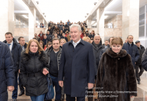 Мэр Сергей Собянин принял участие в торжественном открытии двухсотой станции столичного метрополитена 
