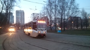 В районе Чертаново Южное временно отменили трамвайный маршрут №1