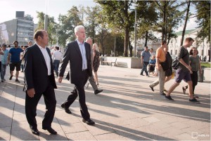Мэр Москвы Сергей Собянин побывал на Арбатской площади