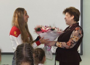 Встреча с олимпийской чемпионкой Еленой Прокофьевой прошла в школе №1245