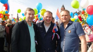 Глава муниципального округа Александр Новиков на празднике Первомая