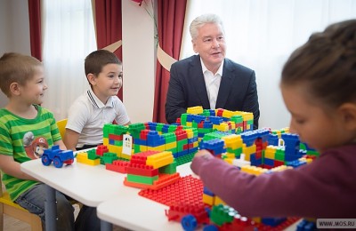 Сергей Собянин открыл два новых детских сада на Севере города
