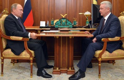 Президент России Владимир Путин встретился с мэром Москвы Сергеем Собяниным