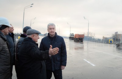 Мэр Москвы Сергей Собянин открыл 12 развязку на МКАД