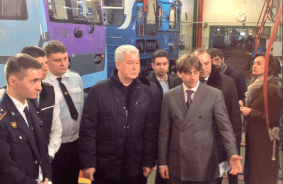 Мэр Москвы Сергей Собянин посетил сегодня, 26 февраля, электродепо «Выхино»