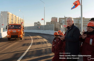 Новый путепровод связал восточные и западные кварталы Щербинки, заявил мэр Москвы Сергей Собянин
