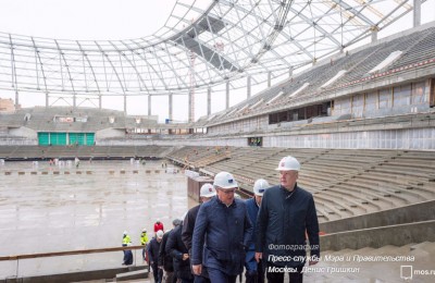 Мэр Сергей Собянин осмотрел стадион «Динамо» на севере Москвы