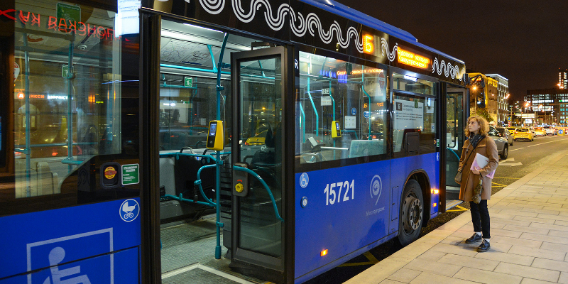 Ночные рейсы совершат автобусы Чертанова Южного в новогоднюю ночь