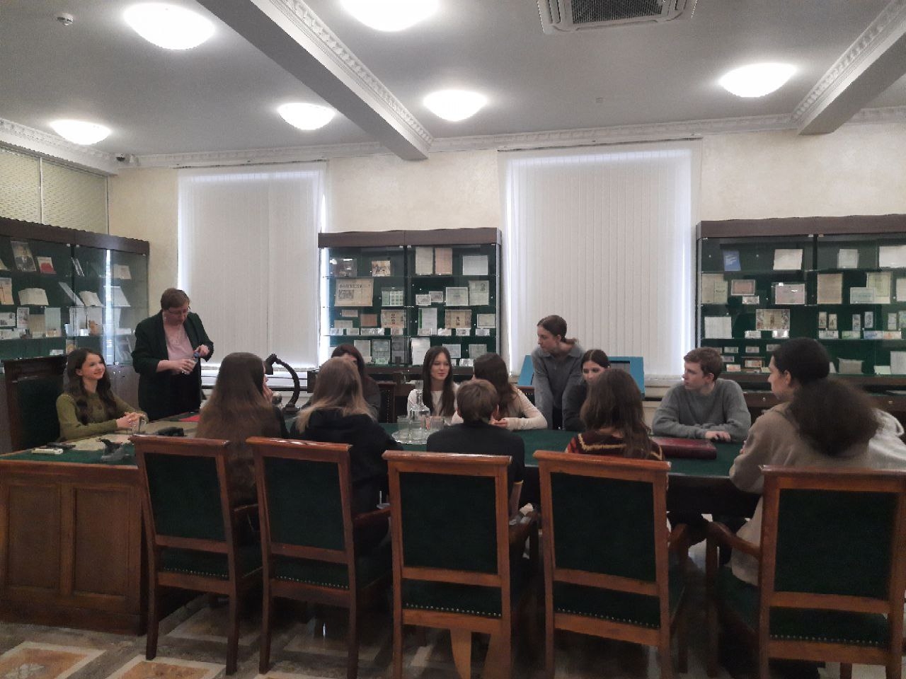 Музей Финансового университета посетили ученики школы №1582. Фото: страница школы №1582 в социальных сетях