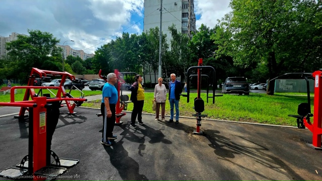 Спортивную площадку обновили в Чертанове Южном. Фото: официальная страница Муниципального округа Чертаново Южное в социальных сетях